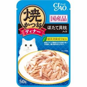 いなばペットフード　　焼かつおディナーほたて貝柱入り　　５０ｇ