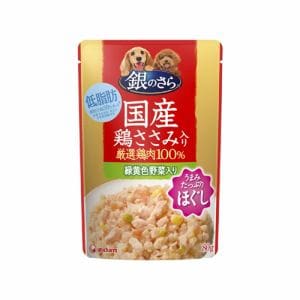 ユニ･チャーム　パウチほぐし成犬用鶏ささみ・緑黄色野菜80g