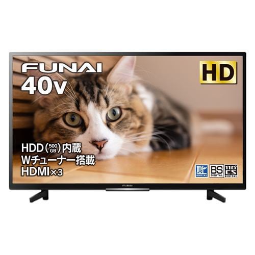 【推奨品】FUNAI FL-40H2040 地上・BS・110度CSデジタル フルビジョン液晶テレビ 40V型 ブラック