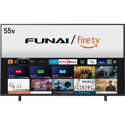 【推奨品】FUNAI FireTV FL-55UF340 Alexa対応リモコン付属 4K液晶テレビ 55V型
