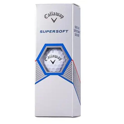 キャロウェイ CW3P23SSFT SUPERSOFT スーパーソフト ゴルフボール3球入り ホワイト
