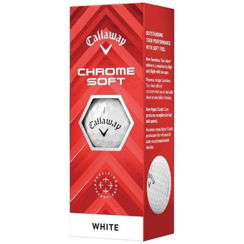 キャロウェイ CHROME SOFT ゴルフボール 1スリーブ(3球) ホワイト