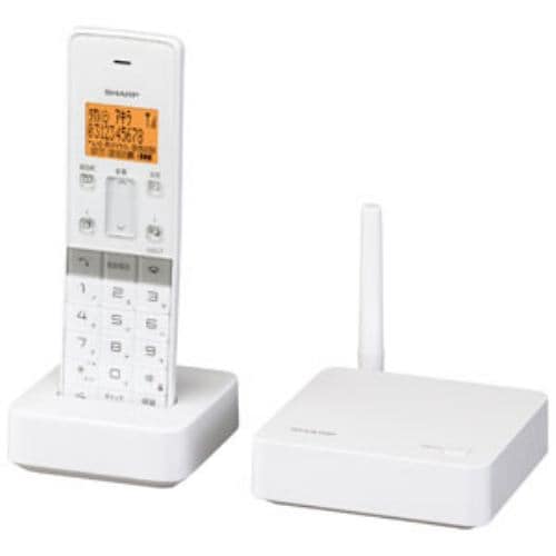 SHARP 【子機1台】デジタルコードレス留守番電話機 ホワイト系 JD-SF1CL-W