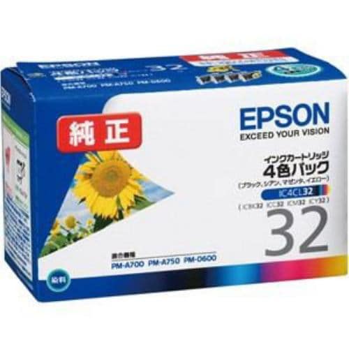 エプソン IC4CL32 【純正】インクカートリッジ 4色セット