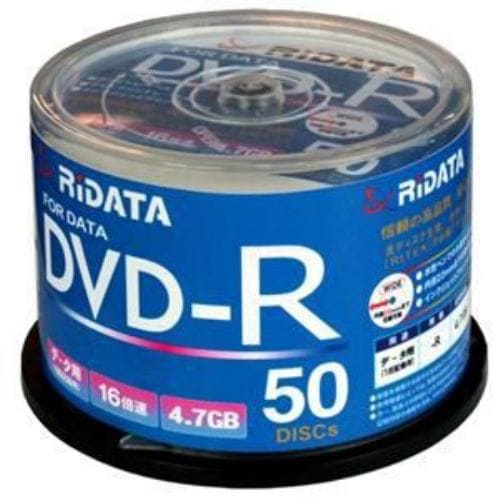 RiDATA PC／データ用DVD-R D-R16X47G.PW50SP B | ヤマダウェブコム