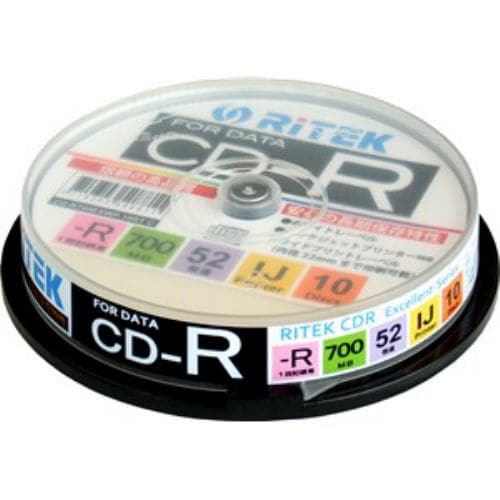 RiTEK データ用CD-R 10枚 CD-R700EXWP.10RTC