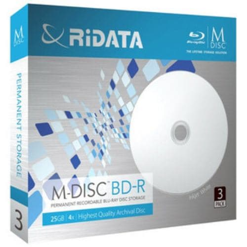 RiDATA M-BDR25GB.PW3P M-DISC BD-R 4倍速 25GB 3枚パック