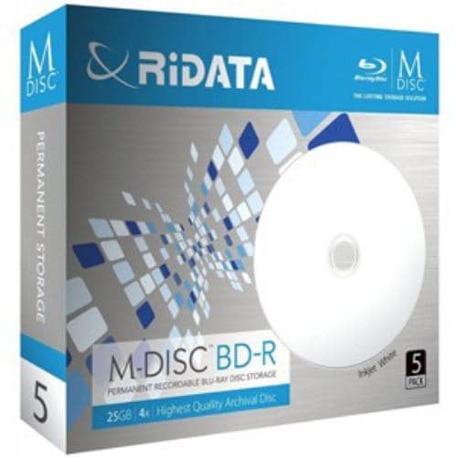 RiDATA M-BDR25GB.PW5P M-DISC BD-R 4倍速 25GB 5枚パック