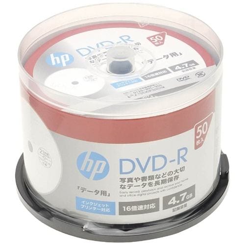 ヒューレットパッカード DR47CHPW50PA データ用4.7GB 16倍速対応DVD-R 50枚パック