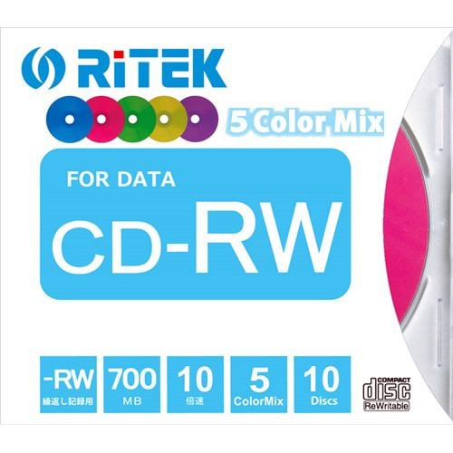 RiDATA CDRW700.MIX10PA データ用CD-RW 700MB 10枚スリムケース