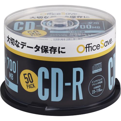 Officesave OSSR80FP50 データ用CD-R 700MB 50P | ヤマダウェブコム