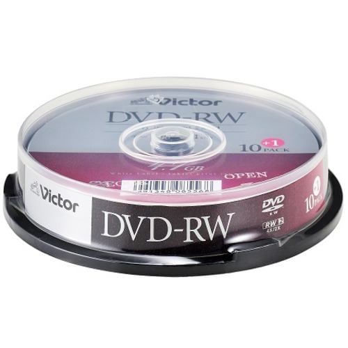 Victor DHW47YP11SJ5 パソコン用 4倍速 DVD-RW 11枚パック 4.7GB