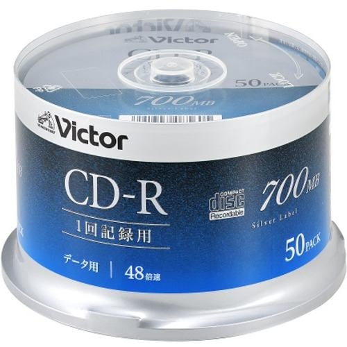 Victor SR80FC50SJ5 パソコン用 48倍速 CD-R 50枚パック 700MB