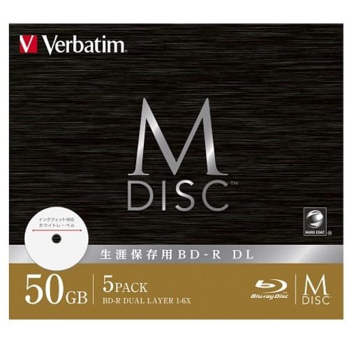 Verbatim DBR50RMDP5V2 BD-R DLデータ用M-DISC 50GB