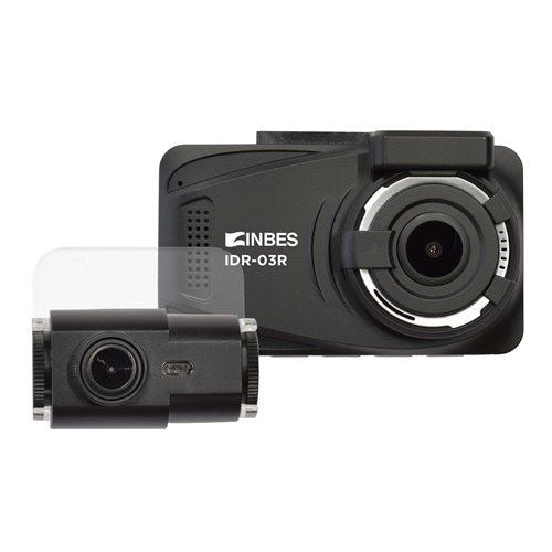 【クリックで詳細表示】INBES IDR03R フルハイビジョンドライブレコーダー 前後2カメラ