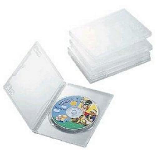 ケース エレコム CD DVD CCD-DVD02CR DVDトールケース(1枚収納×5枚・クリア)