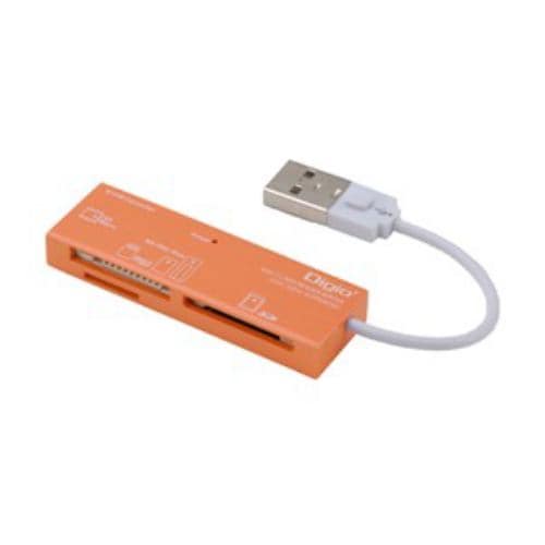 ナカバヤシ CRW-5M52NDD USB2.0マルチカードリーダー／ライター オレンジ
