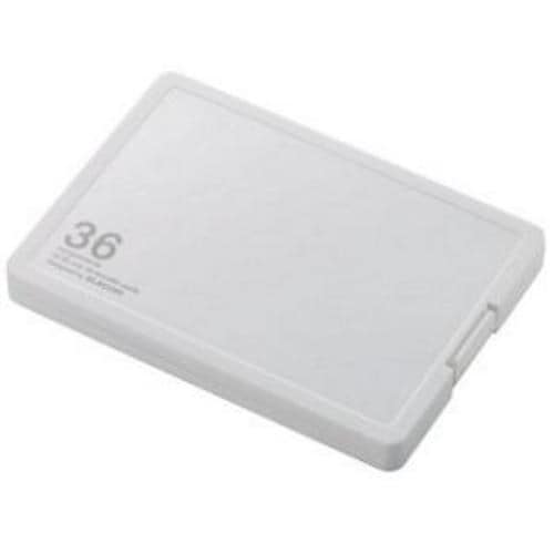 エレコム CMC-SDCPP36WH SD／microSDカードケース プラスチックタイプ ( SD：18枚 ／ microSD：18枚収納可能 ) ホワイト