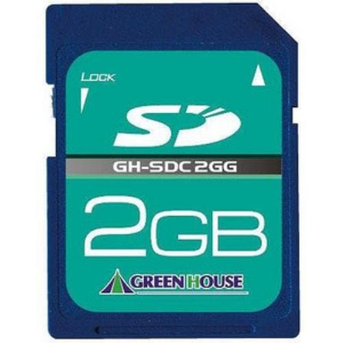 グリーンハウス SDカード(スタンダード) 2GB GH-SDC2GG