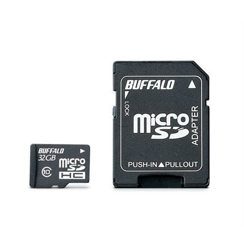 バッファロー RMSDY032U1A UHS-I Class1 microSDカード SD変換アダプター付 32GB