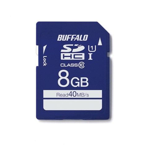 バッファロー UHS-I Class1 SDカード 8GB RSDCY008U1S