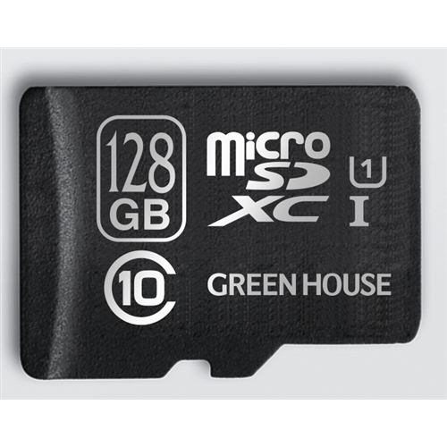GREENHOUSE製GREEN HOUSE　microSDXCカード UHS-I class10　GH-SDM-YMUB128G　128GB