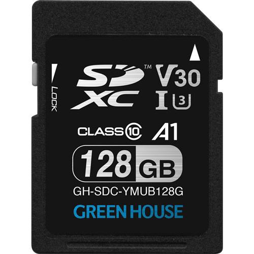 グリーンハウス GH-SDC-YMUB128G SDXCカード UHS-I U3 V30 A1 128GB