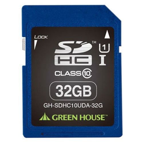 グリーンハウス GH-SDHC10UDA-32G データ復旧サービス付 SDHCカード 32GB