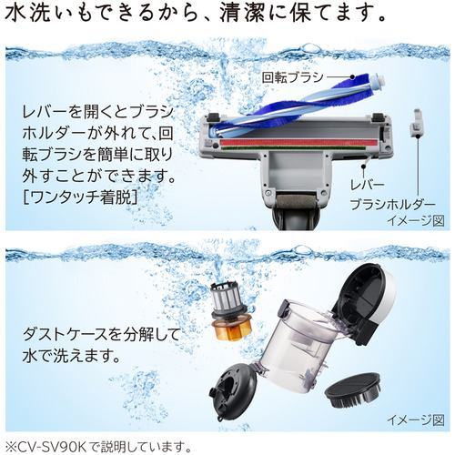 日立 CV-SV90K W サイクロン式クリーナー ホワイトCVSV90K W | ヤマダ ...