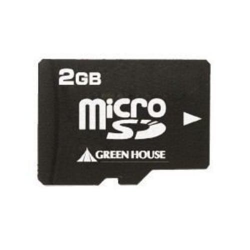 グリーンハウス グリーンハウス(メモリ)  SDカード変換アダプタ付属microSDカード(2GB)  GH-SDMR2GA GHSDMR2GA