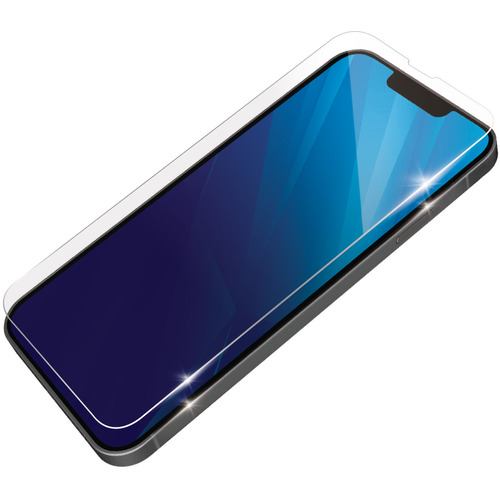 エレコム PM-A21BFLKGGBL iPhone 13 iPhone 13 Pro ガラスフィルム カバー率99% 0.33mm ブルーライトカット