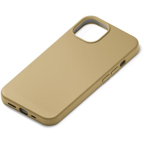 PGA PG-21JSC03BE iPhone 13 mini用 抗菌スリムシリコンケース Premium Style ベージュ