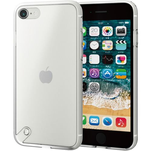 エレコム PM-A22SHVCKMCR iPhone SE 第3世代 SE 第2世代 8／7 ハイブリッドケース スタンダード シルキークリア