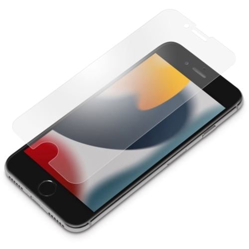 PGA PG-22MAG01 2022年 iPhone 4.7inch用 ガイドフレーム付 液晶保護フィルム Premium Style 指紋・反射防止