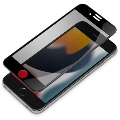 PGA PG-22MGL05FMB 2022年 iPhone 4.7inch用 ガイドフレーム付 液晶全面保護ガラス Premium Style 覗き見防止