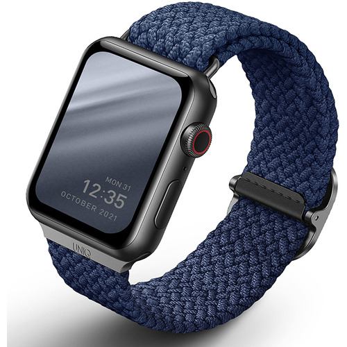 KENZAN UNIQ-40MM-ASPOBLU Apple Watch 38／40／41MM用編み込みバンド ASPEN OXFORD BLUE UNIQ40MMASPOBLU