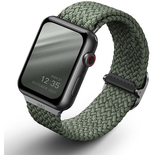 KENZAN UNIQ-44MM-ASPGRN Apple Watch 42／44／45MM用編み込みバンド ASPEN CYPRESS GREEN  UNIQ44MMASPGRN