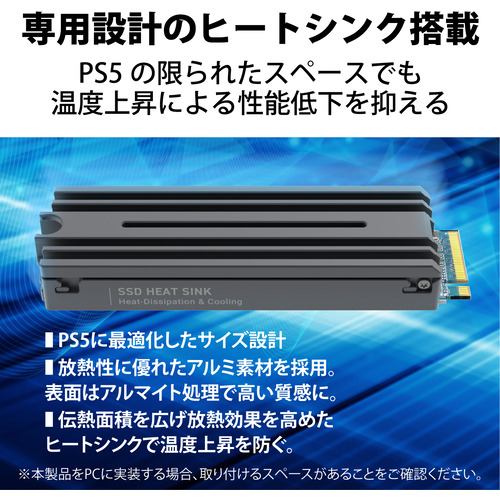 エレコム ESD-IPS2000G M.2 PCIe接続内蔵SSD／PS5専用／2TB