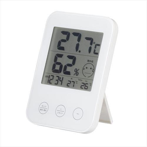 ヤザワコーポレーション DO05WH 熱中症・インフルエンザ 警報付きデジタル温湿度計WH ホワイト