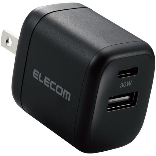 エレコム MPA-ACCP30BK USB Type-C 充電器 PD対応 最大出力30W ブラック