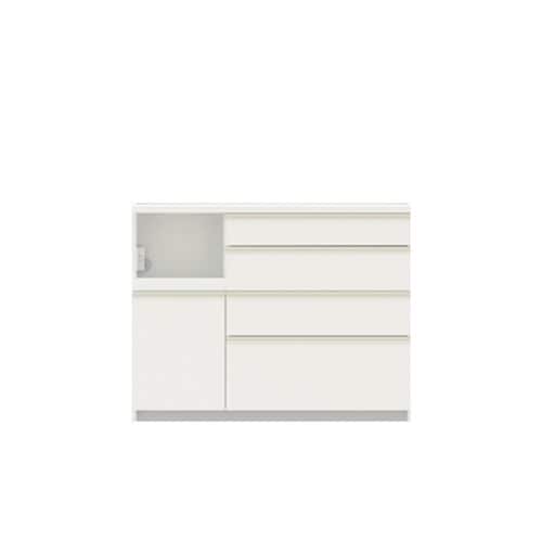 大塚家具 キッチンカウンター「ECA-S1200R-3」 幅120cm 奥行44.5cm パールホワイト色