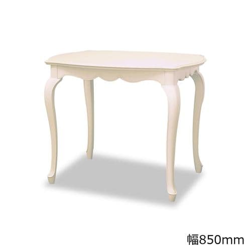 大塚家具 ダイニングテーブル 「フルール」WH ホワイト色 幅85cm