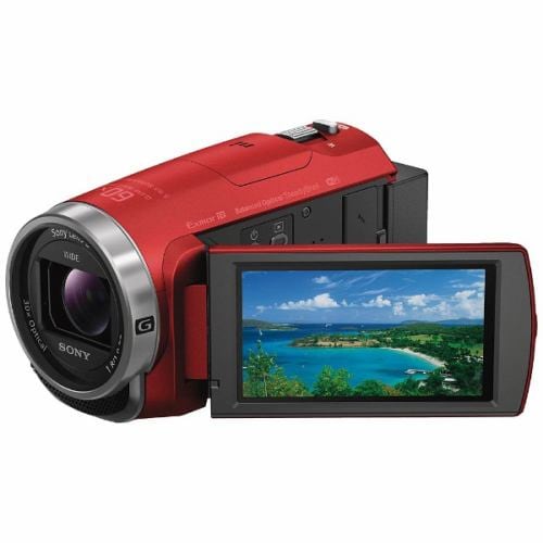 ソニー HDR-CX680-R デジタルHDビデオカメラレコーダー レッド ビデオ ...