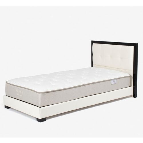 IDC OTSUKA ベッドフレーム「Nジオ」半革張りホワイト色 床板仕様 クイーンロングサイズ