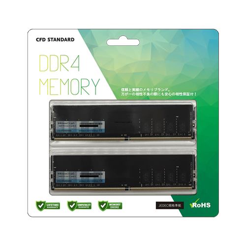 CFD販売 W4U3200CS-16G DDR4 SDRAM 16GB×2枚組 DDR4-3200 デスクトップメモリ