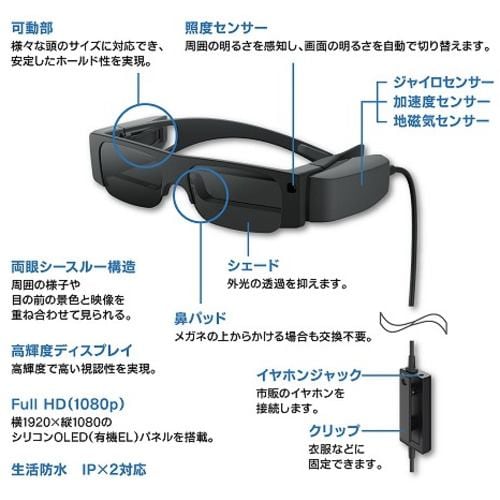 エプソン BT-40S スマートグラス | ヤマダウェブコム