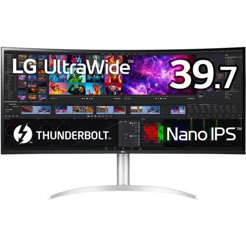 【クリックでお店のこの商品のページへ】LG 40WP95C-W 曲面型ウルトラワイドモニター [39.7型 5120×2160 21：9 Nano IPS Thunderbolt 4 Live Color Low Blue Light]