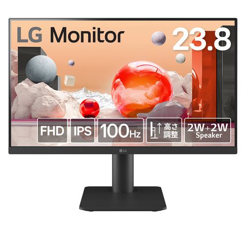 LGエレクトロニクス 24MS550-B 23.8型 LG Monitor IPS フルHD 100Hz アンチグレア 1920×1080