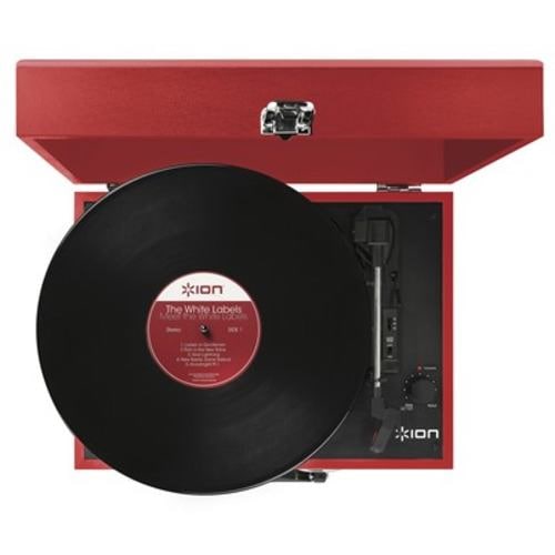 ION AUDIO Vinyl Transport／Red ポータブルレコードプレーヤー
