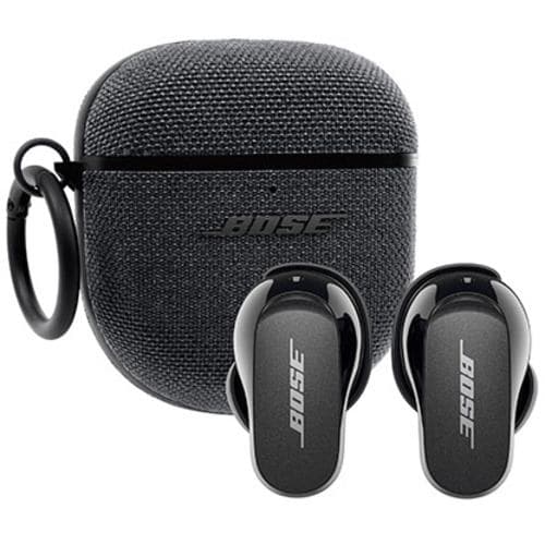 Bose QuietComfort Earbuds II Bundle with Fabric Case Cover Triple Black  ワイヤレスイヤホン ケース付属